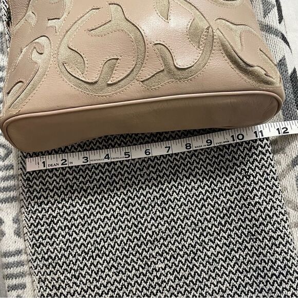 Hidesign Leather/Suede Tooled Cut-Out Tote Handbag - Picture 7 of 9